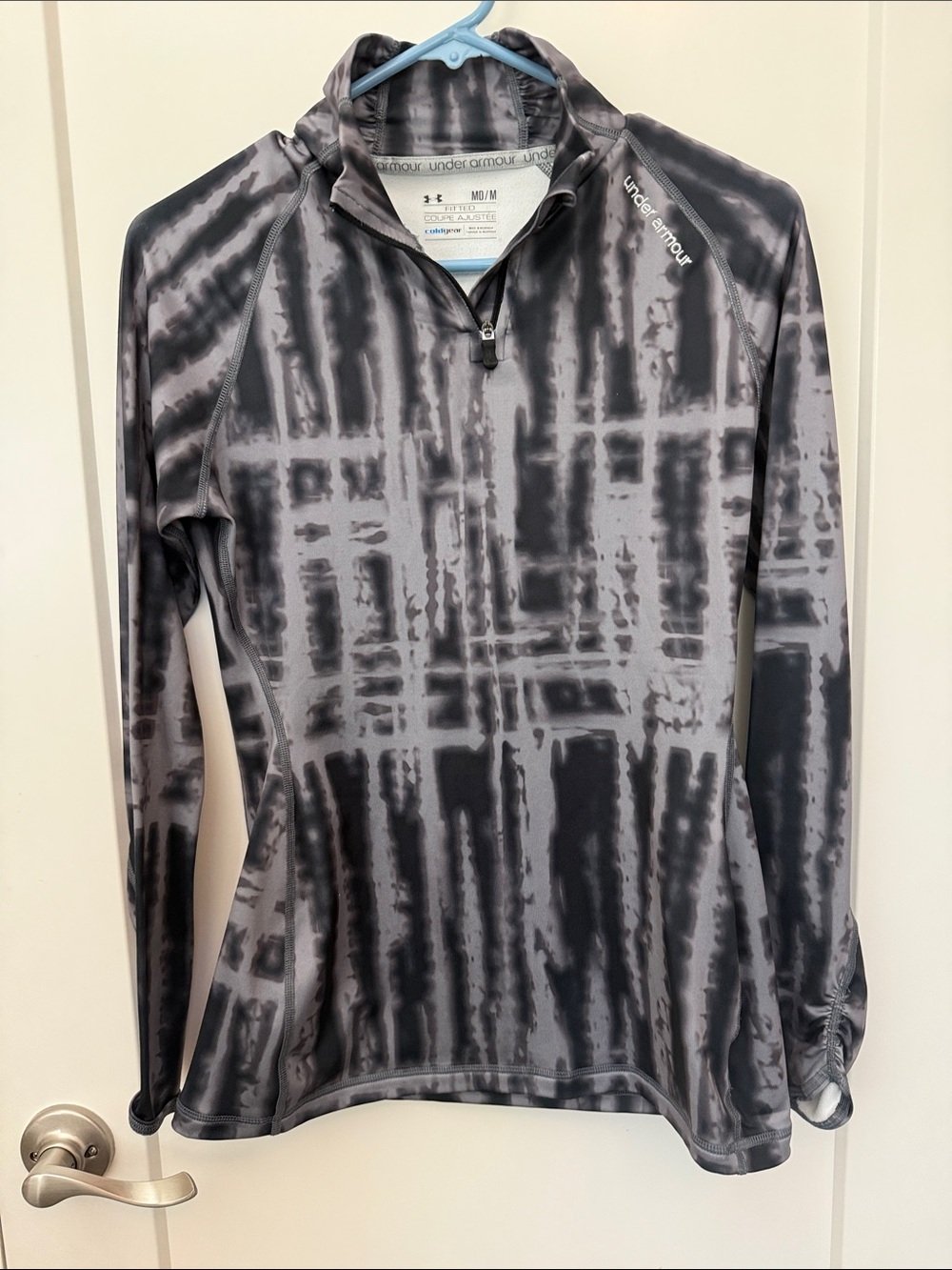 Under Armour Black & Gray Tie-Dye Quarter Zip